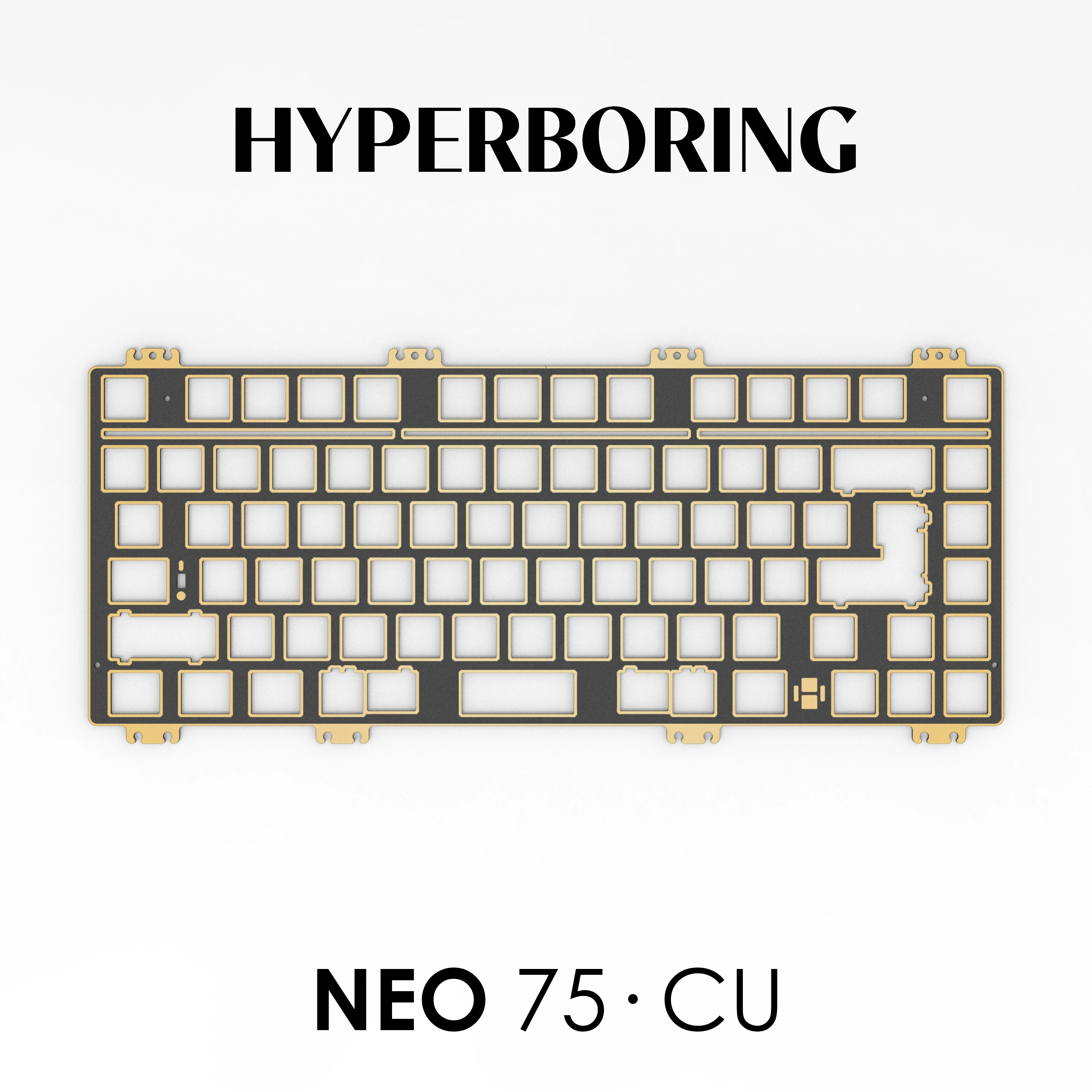 Keebox Hyperboring Neo75 CU Mechanical Keyboard Kit Postioning