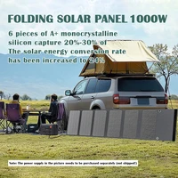 Sac de charge solaire pliable 1000W – Double sortie USB et DC, alimentation portable pour le camping, la randonnée et les situations d'urgence 6