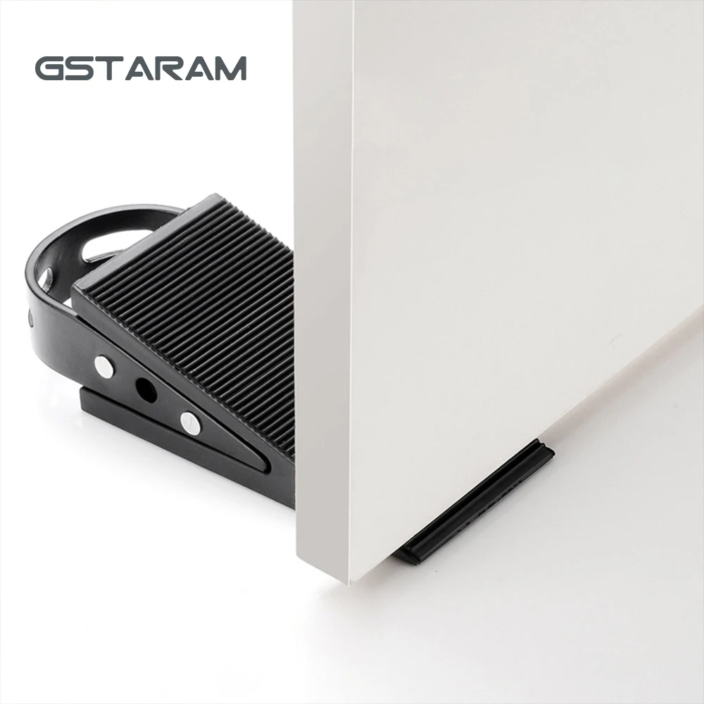 Non-Slip Stainless Steel Hidden Door Stop for Wooden and Glass Doors