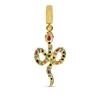 New Gold Plated Series Scarab Snake Phoenix Charm Beads Fit Original 925 Sterling Silver Bracelet DIY Women Fashion Jewelry Gift 3