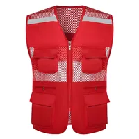 Reflective Tool Vest Summer Mesh Waistcoat