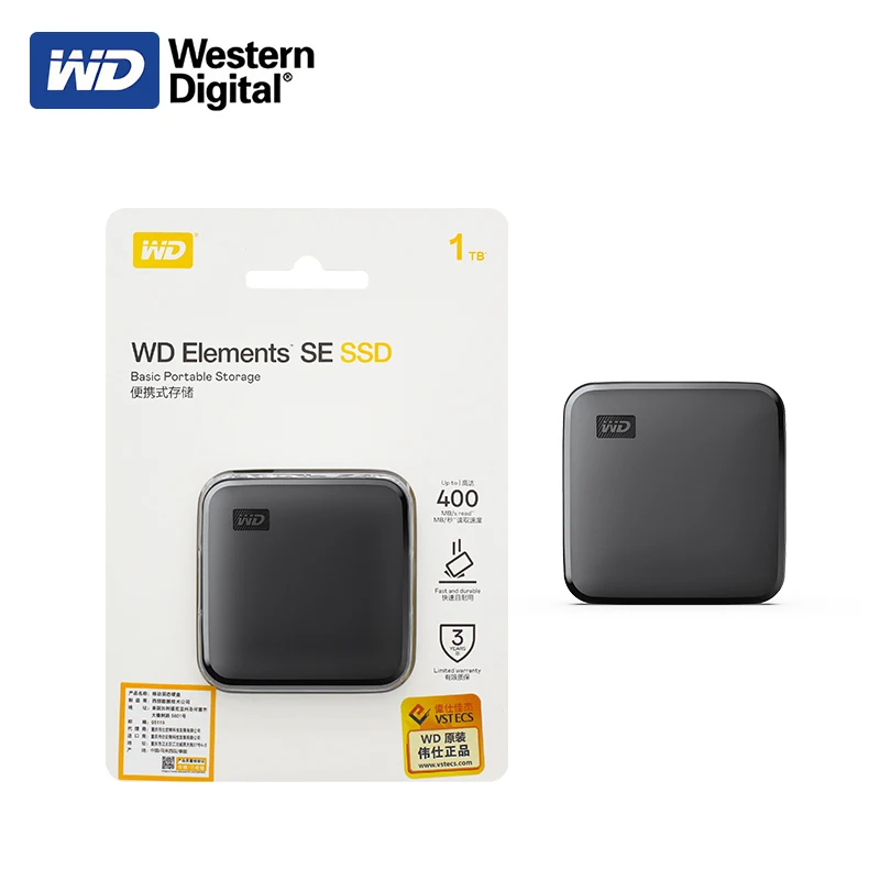    PSSD WD Elements SE SSD 480GB, 1TB, 2TB, б ִ 400 MB/s, ޴  ̺, Mac  ϵ ũ