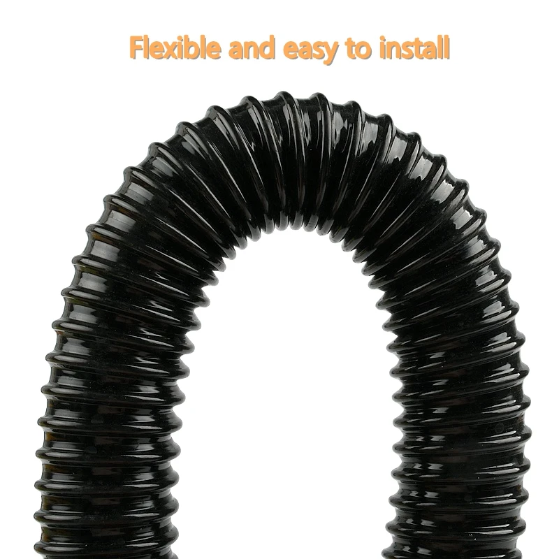 Water Hose Plastic Hose Plastic Tube I.D 20/25/32/40mm Fish Tank Corrugated Hose Aquarium Corrugated Pipe Soft Rubber Head Inlet and Outlet Hose Water Pipe 1PC