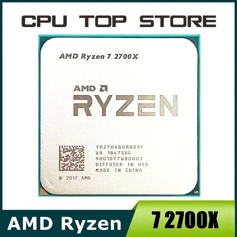 AMD Ryzen 7 2700X R7 2700X 3.7 GHz Eight-Core Sixteen-Thread 16M 105W ...