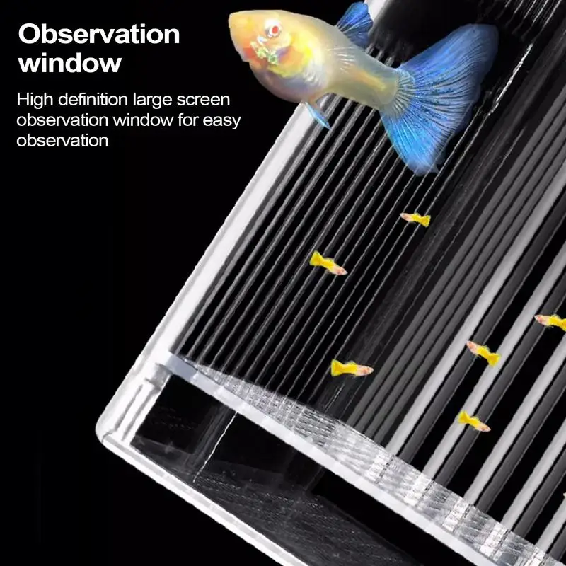 Aquarium Fish Breeder Box Clear Guppy Fish Tank Breeder Case Tank Divider Acclimation Case Mother Incubator For Shrimp