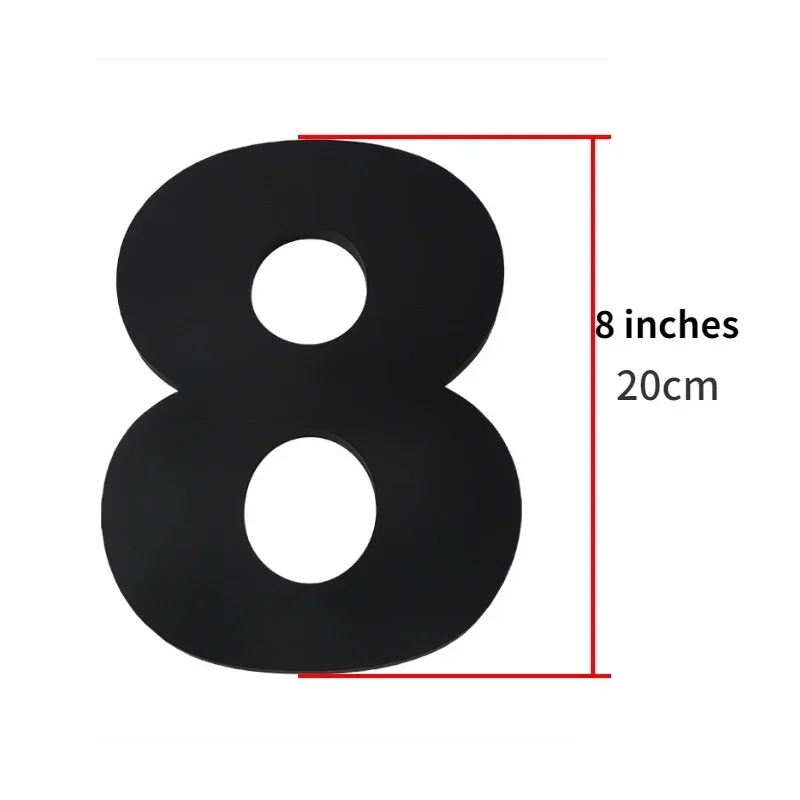 Outdoor House Numbers 20 CM Exterior 26 Letters Placard Acrylic House Number English Alphabet Hotel Address Numbers Custom Sign