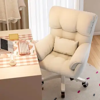 Sedia da Ufficio Ergonomica Girevole con Braccioli Confortevoli, Sedia da Visita, Sedia da Ufficio Direzionale, Poltrona per Computer, Arredamento di Lusso