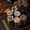 Yoofun 6.5x200cm Art Manual Account Masking Tape Vintage Flower Label Material Collage PET Tape Creative DIY Journal Stationery 2