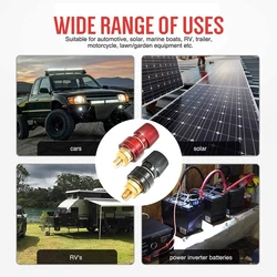Brass Stud Premium Remote Battery Power Junction Post Connectors Replacement Terminals Kit Auto Accessories.