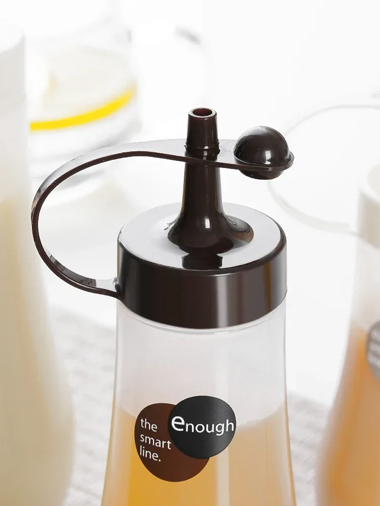 360ml Japanese honey dispensing bottle plastic portable pour squeeze bottle household jar squeeze honey kitchen tool