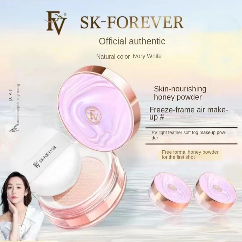FV Makeup Setting Powder With Puff Waterproof Matte Concealer Foundation  Makeup Oil Control Professional Women's Cosmetics - AliExpress