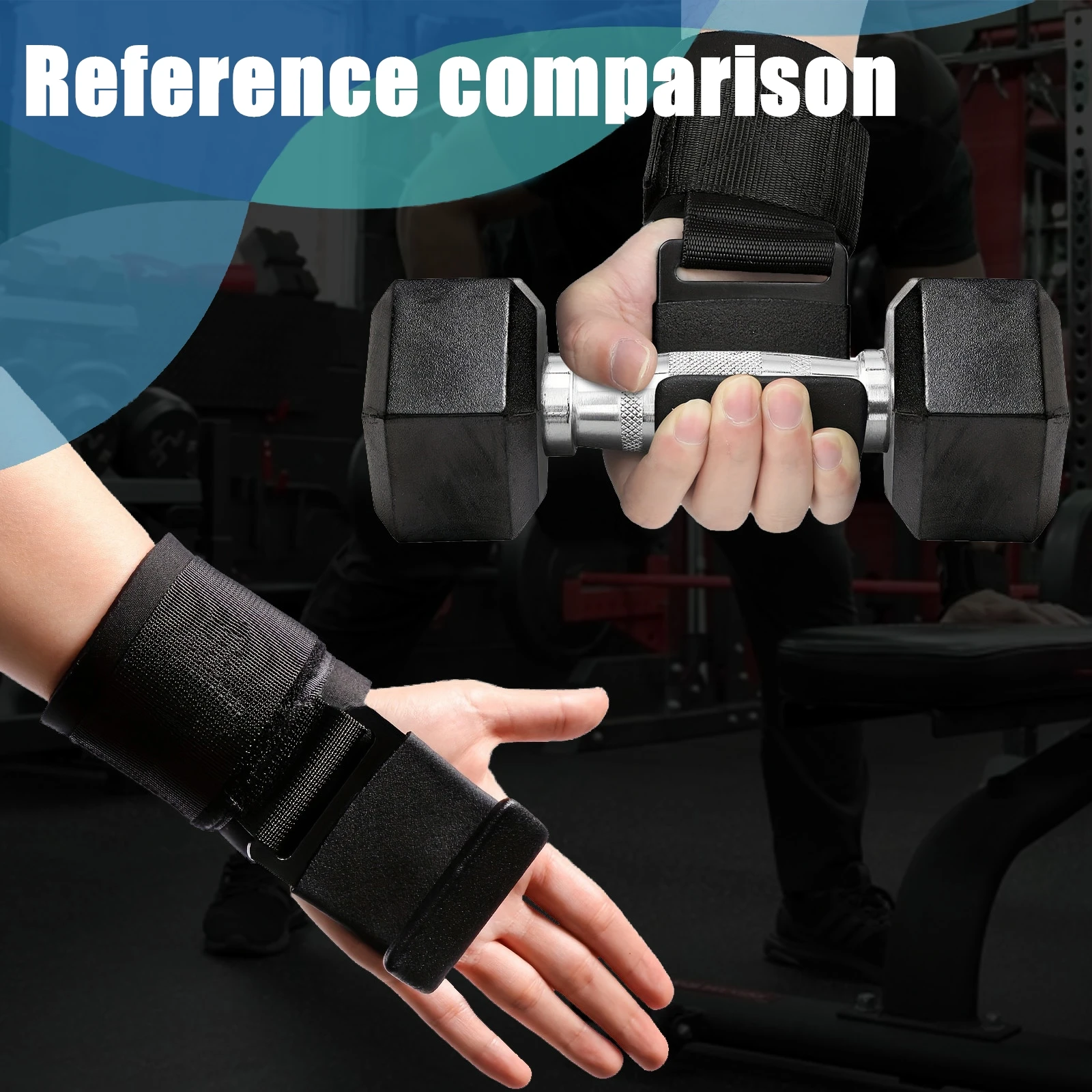 Premium Wristband with Hook Supports Intense Pull-up Exercises Enhances Weight Lifting Performance 1 Pair, fitness wristband