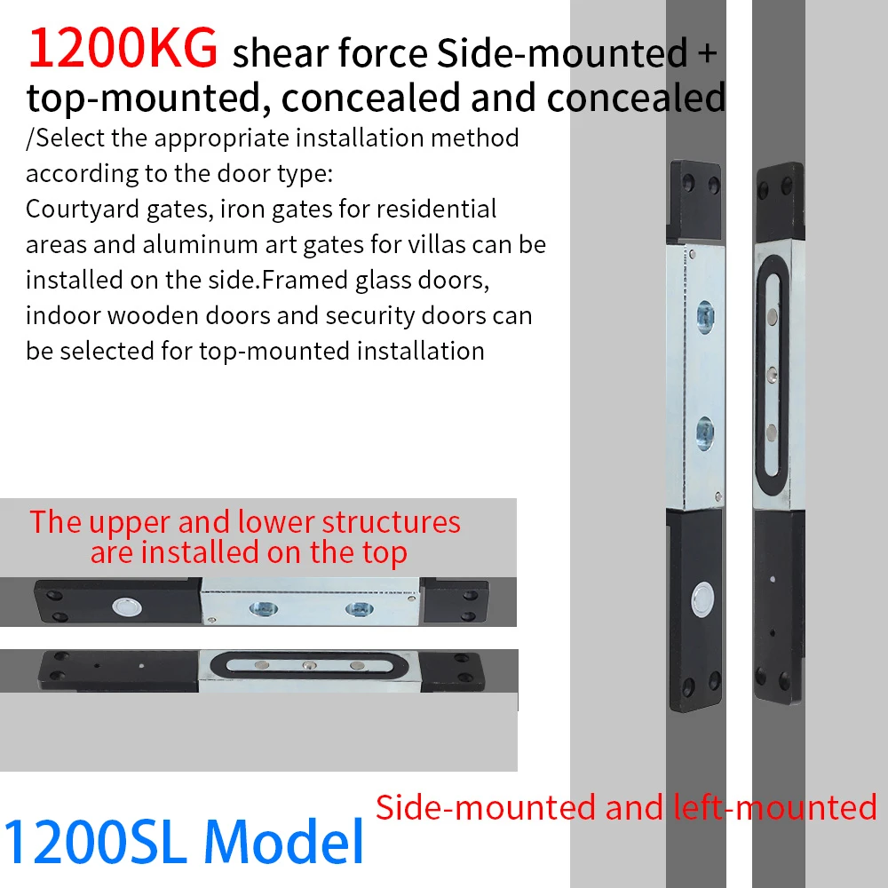 Concealled Shear Lock Electromagnetic Embedded Electric Magnetic Lock For Door A