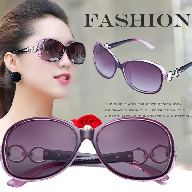 Sunglasses Ladies Anti-Ultraviolet Jade Crystal Texture Sun Glasses Gradient Black Outdoor Sunglasses Oculos Sol Feminino 2022