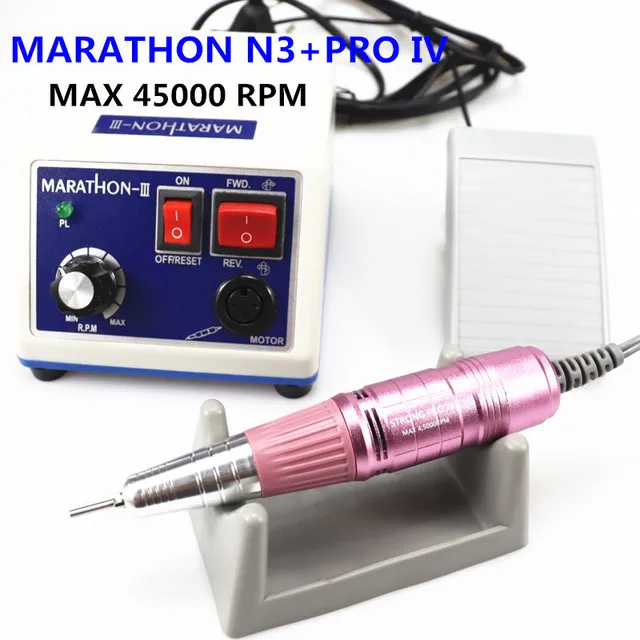 Description Picture 5 of item45K New Arrival STRONG 210 LAAOVE N3 H37LN Handpiece 65W 50000rpm Nail Drills Manicure Machine Pedicure Electric File Bits Kit