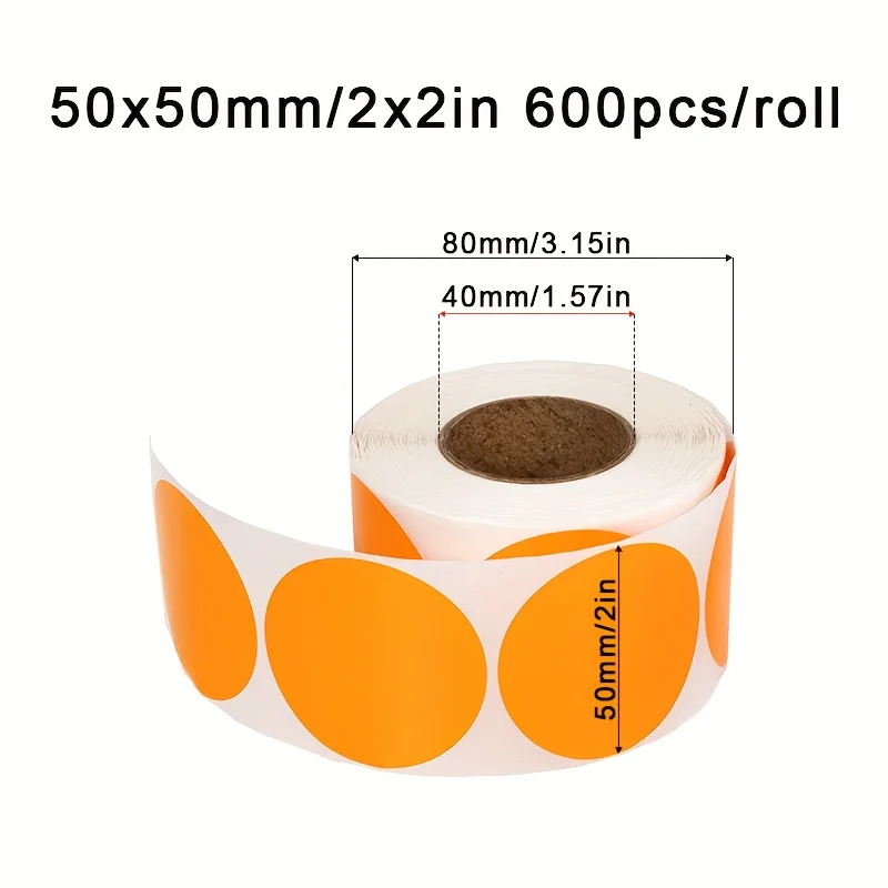 600pcs 2inch Round Blank Handmade Sticker Black White Pink Paper Stickers Scrapbooking Stickers Party Gift Decorations Labels