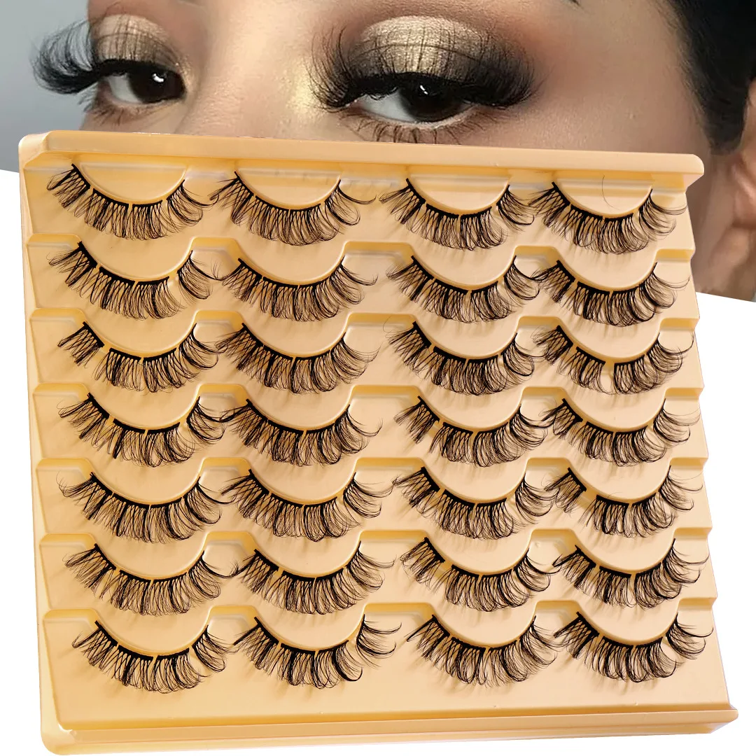 

Модные инструменты для макияжа, сегментированные накладные ресницы, густые и натуральные ресницы, накладные ресницы для макияжа для женщин