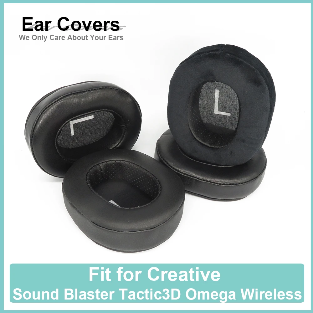 

Earpads For Creative Sound Blaster Tactic3D Omega Wireless Headphone Earcushions Protein Velour Sheepskin Pads Foam Ear Pads Bla