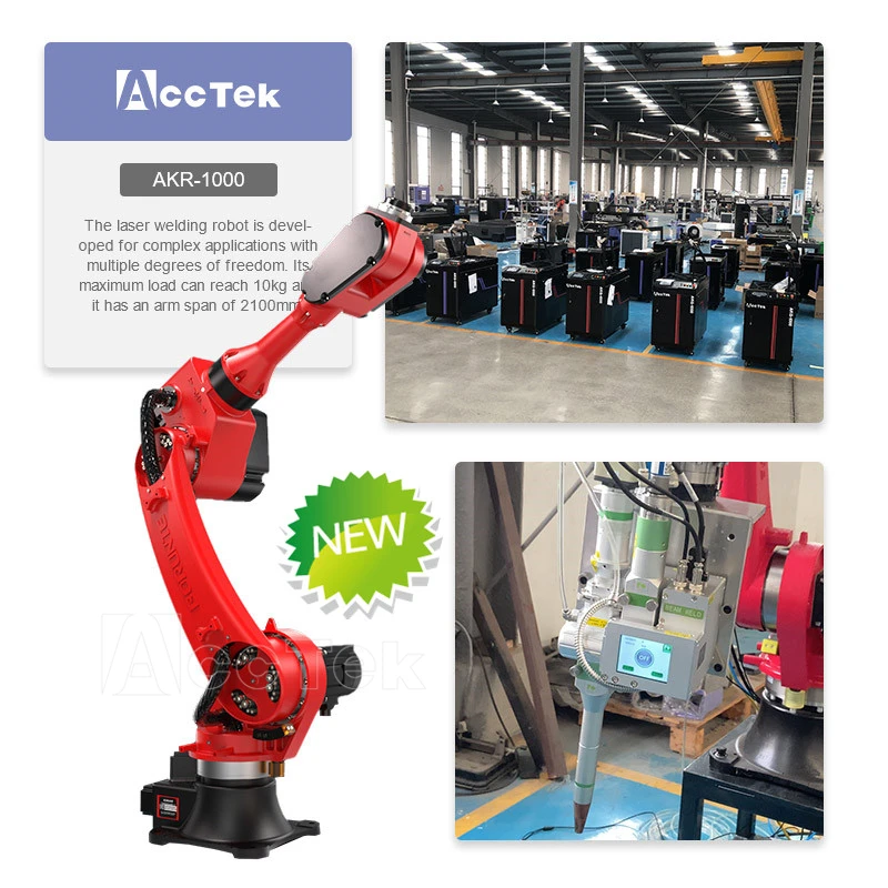 

Automatic 6 Axis Robot Arm Laser Welding Machine 1500w 2000w 3000w Laser Welder for Galvanized Sheet Corner Welding