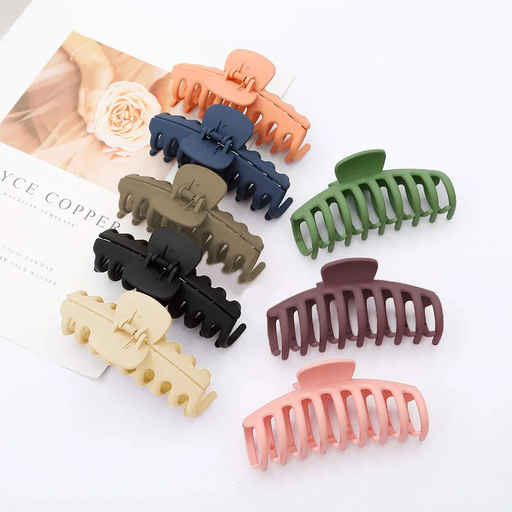 Simplistic Clips A Set Of Solid Color Simple Hair Clips With Large Claws, Suitable For ...