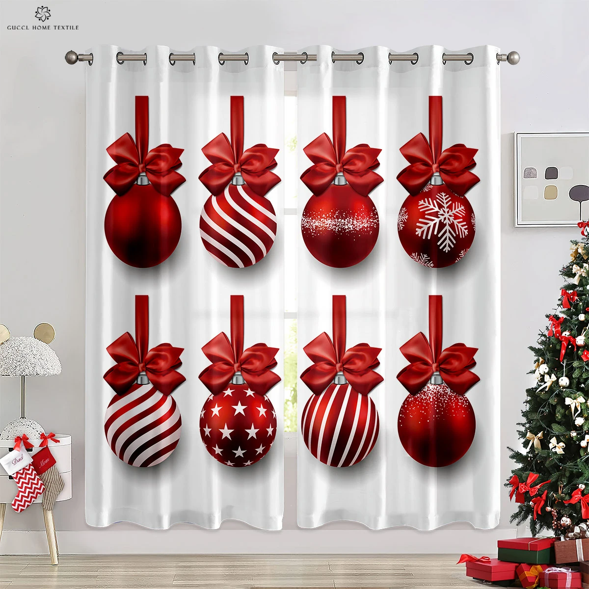 DIYDEC 6 Fogli Adesivi per Finestra Di Natale