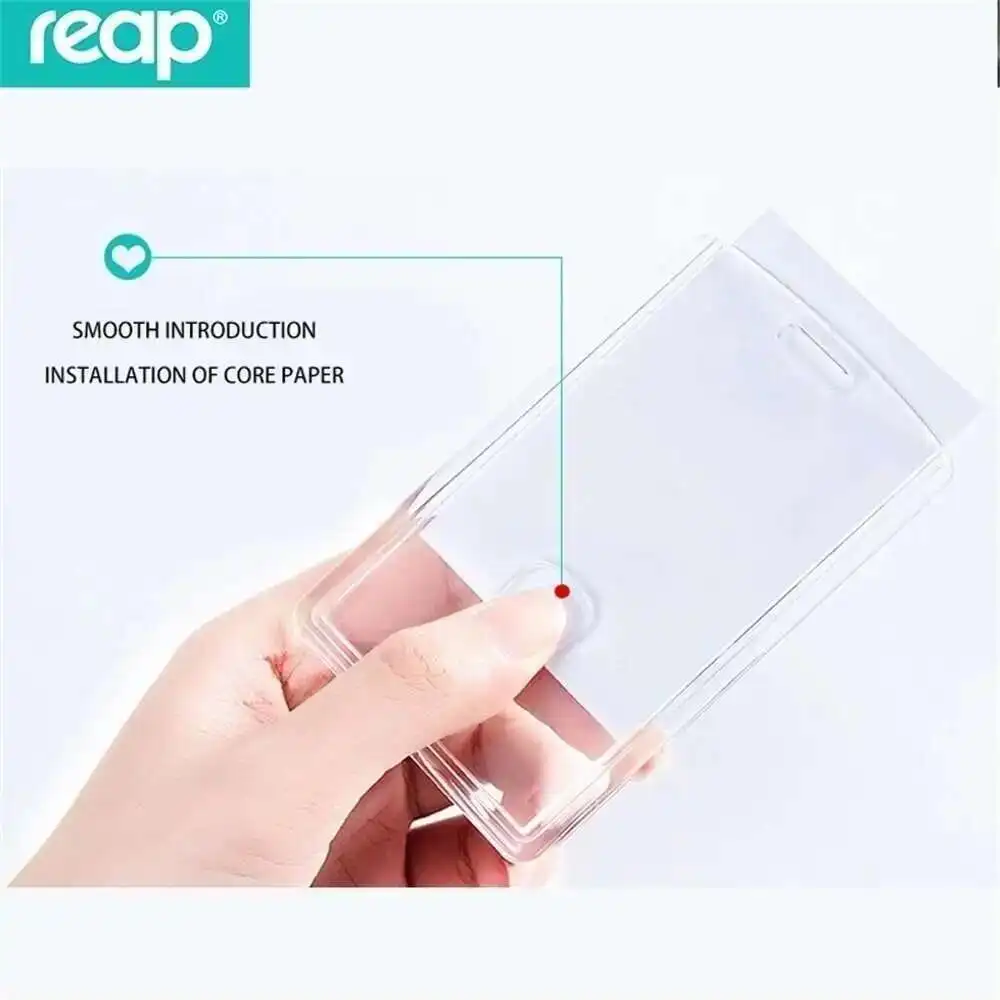 Acrylic Reap 7175 Transparent Badge Holder Crystal Card Bus Id Holders Plastic place card holders place cards floral card holders acrylic sign holders customize products acrylic guestbook signs acrylic photo frame vase