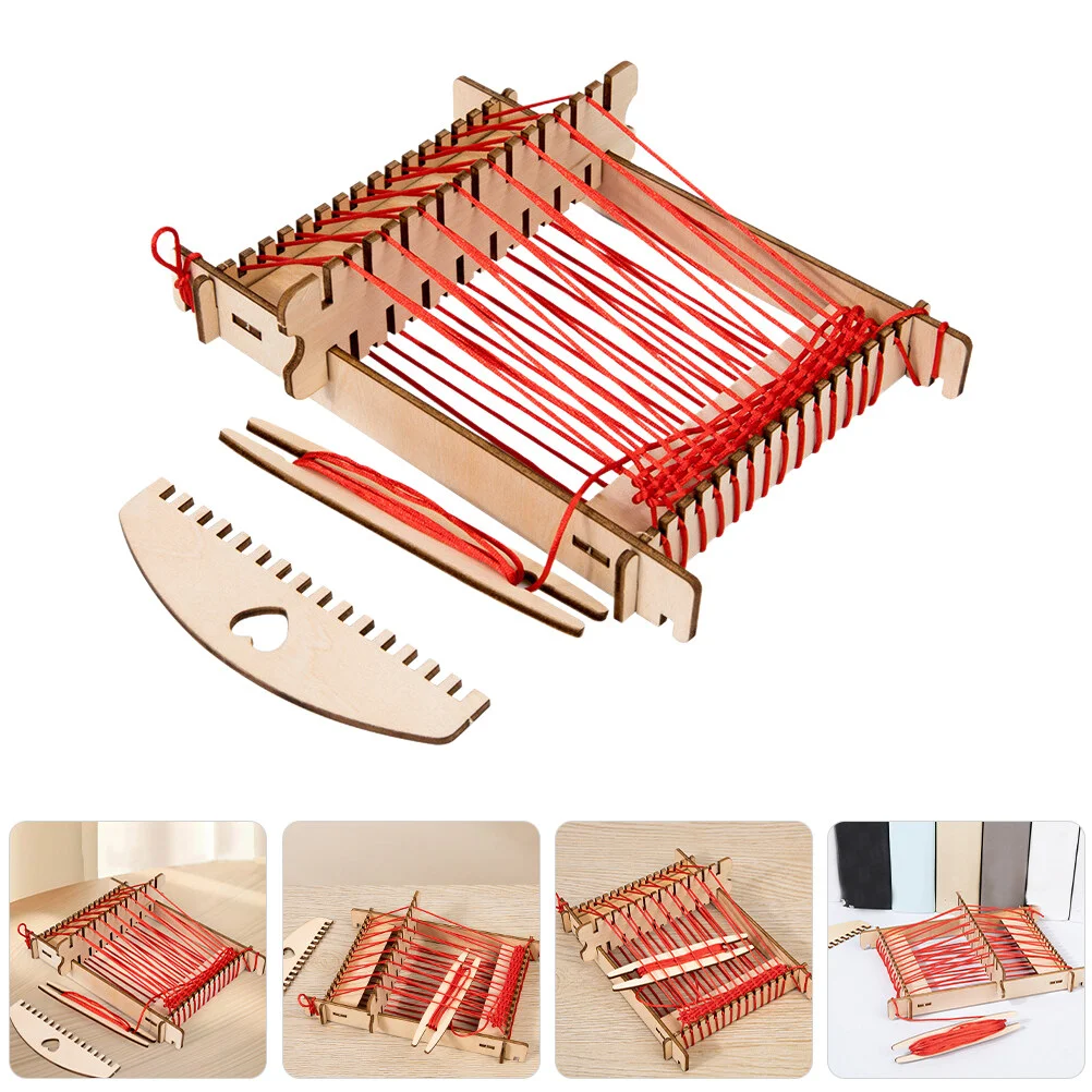 

Kids Toys Children's Loom DIY Weaving Plaything Material Package Funny Knitting Early Education Wooden Student