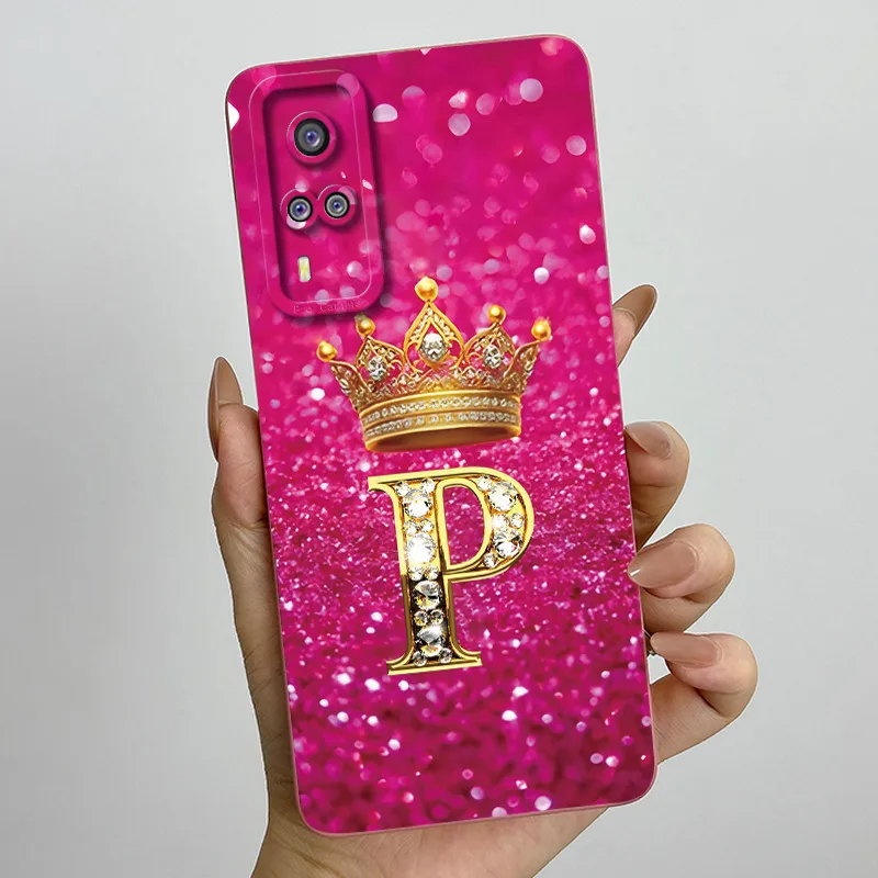 Elegant Crown Letter Silicone Soft Phone Case - Protective Shell Back Cover s