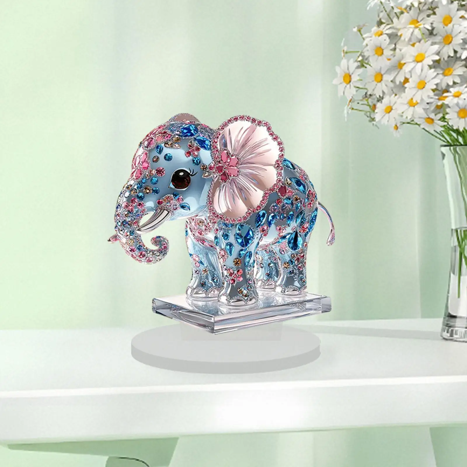 Elephant Figurine Statuette Desk Present Statue for Decorating Shelf Mantel https://ae01.alicdn.com/kf/Sa5d664d242ce483faad40d609d693533o.jpg