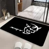 Hellcat Demon Dodge Challenger Car Floor Mat Graphic Printed Flannel Doormats For Bathroom Kitchen Entrance Carpet Home Decor 3