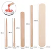 100 Pieces Disposable Wood Stick Beauty Spatulas Log Hair Removal Wax Coating and Scraping Tool Eyebrow Trimming Wooden Stick 1