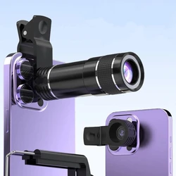 Enhanced Mobile Phone Telephoto Lens Kit with HD Zoom (Black)