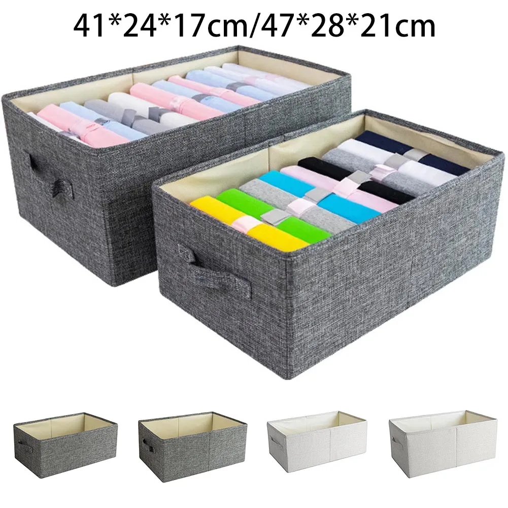 

1Pcs Storage Bag Clothing Storage Boxes No Smell Polyester Fabric Storage Baskets To Store Blankets Baby Clothes Toys Books