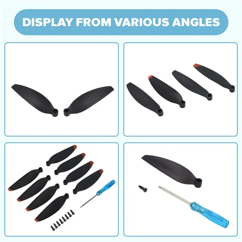 DJI 미니 2 드론용 8Pcs 4726 프로펠러 미니 2용 경량 소품 블레이드 교체 날개 예비 부품 강력 추천