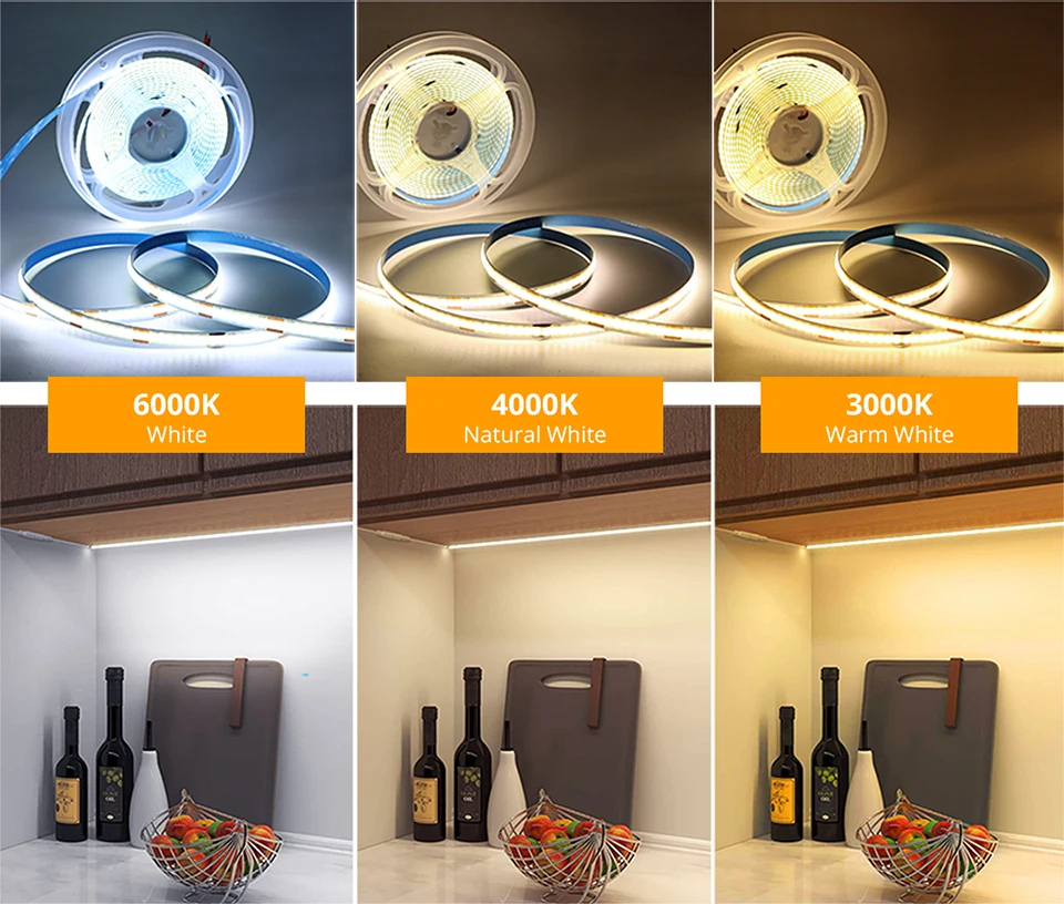 1M - 10M COB LED Strip Light 12V 24V 320LEDs/M High Density Flexible FOB Tape Sa5d6ea7824724d7cb07a2c8dd8f9d190I