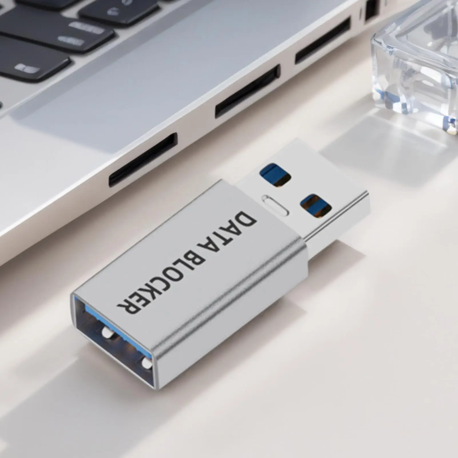 USB-C 데이터 차폐 어댑터 USB 포트 개인정보 보호 장치 타입-C 차단기 PC 노트북 블록용