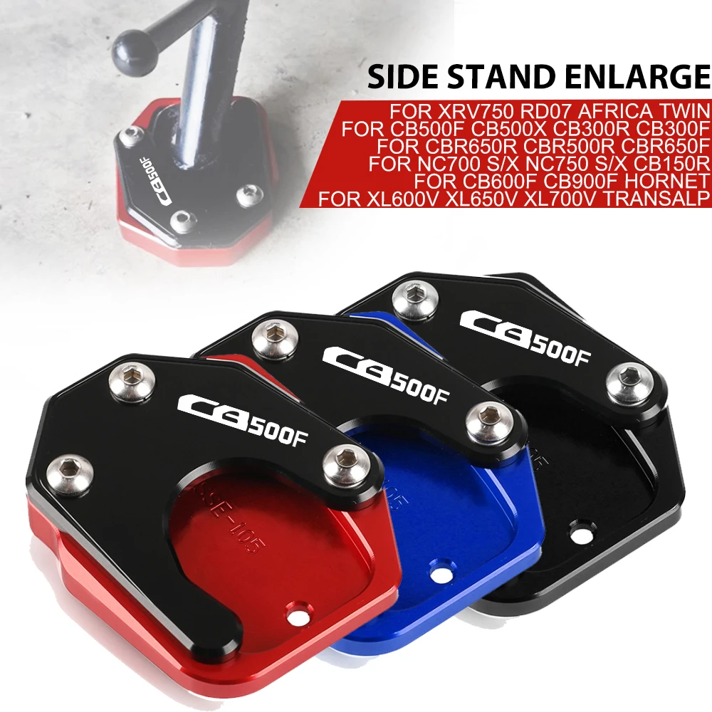 

CB500F 2013-2023 Motorcycle Kickstand Side Stand Enlarger Support Foot Plate Extension For Honda CB500 F CB 500F 2022 2021 2020