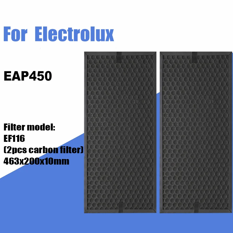 Filtro de Carvão Ativado para Electrolux Eap450 Air Cleaner Filtro Kit Ef116