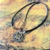 Classic Game Same Necklace Retro Hollow Inlay Crystal Metal Pendant Chain for Man Gamer Kingdom the Come and Deliverance 2