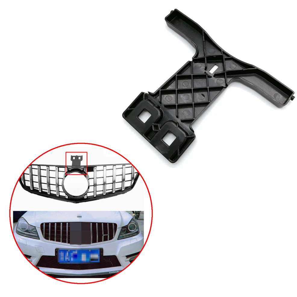 

1 Pcs Car Bumper Grill Support Bracket Retainer Radiator For Benz C Class W204 C300 C350 2048850136 2008-2011 Black ABS