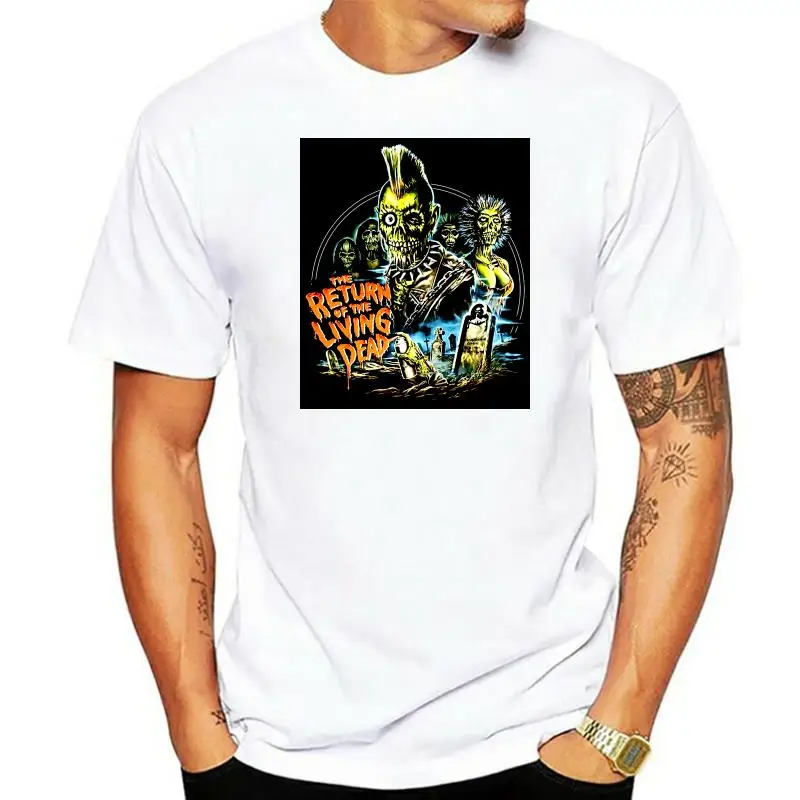 

THE RETURN OF THE LIVING DEAD MOVIE 100% COTTONMENa T-SHIRT.E0291