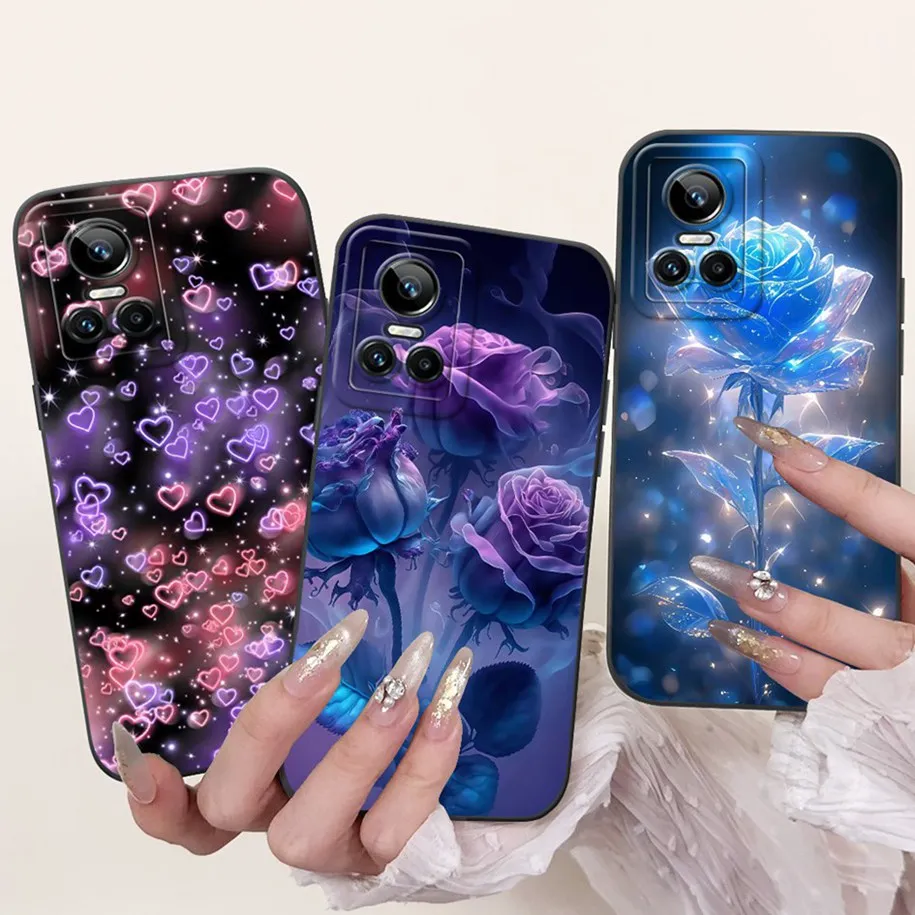 Floral Shockproof Silicone Matte Phone Case – Stylish & Protective TPU Cover