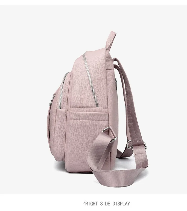 PU-Leder Rucksack-Handtasche für Damen: Diebstahlsicherer Konvertierbarer Weicher Rucksack - Eleganter Damen-Reiserucksack – Detail 11