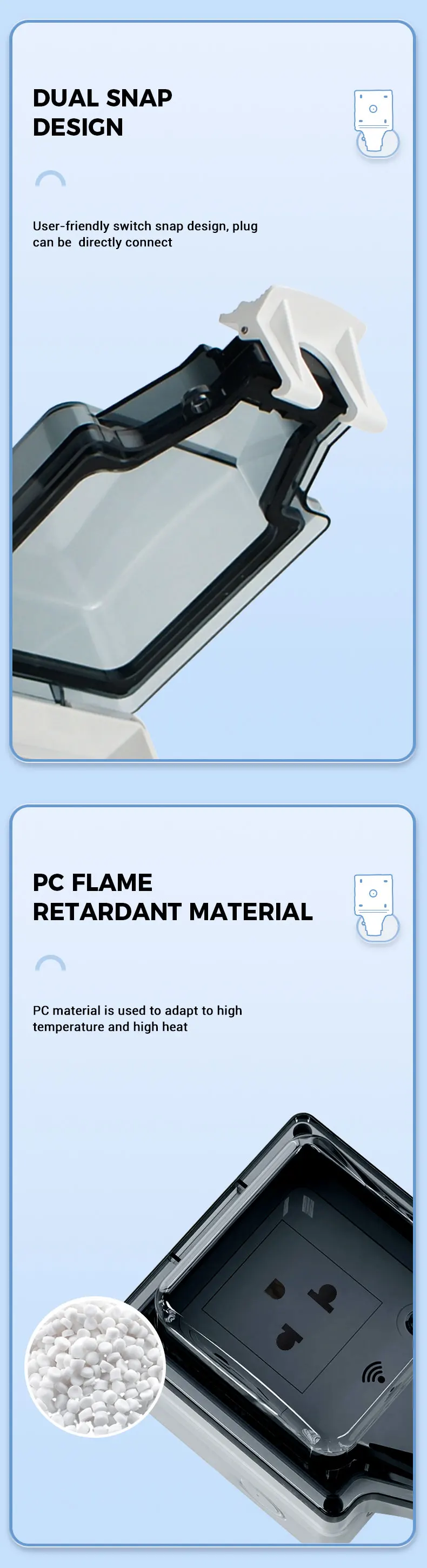 Description Picture 4 of itemAvoir IP66 Waterproof Outdoor Socket Wifi Smart American Electrical Outlet Tuya Wireless Usb Charger Port Kitchen Home Appliance