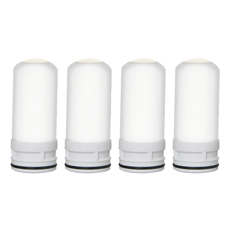 

4 PCS Tap Faucet Shower Filter Cartridge Percolator Cleaning Method Durable Water Purifier Easy to Install and Clean