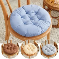 Durable Nap Pillow Round Pad Solid Color Thicken Seat Cushion Non-slip Round Cushion Winter 2