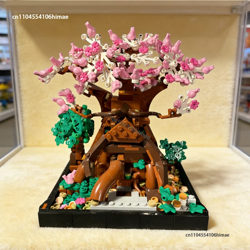 NEU Großartiges Deku-Baum-Baustein-Modell Klassische Kreative DIY-Straßenansicht Desktop-Dekoration Bausteine Spielzeug Geschenk