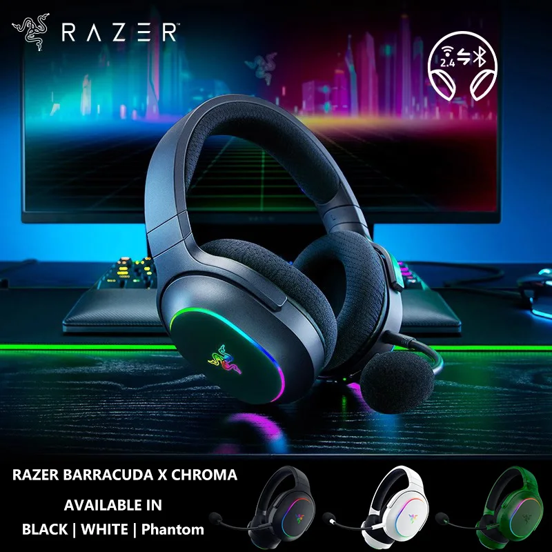 Razer Barracuda X CHROMAゲーミングヘッドセット Razer Barracuda X Chroma ワイヤレス ゲーミングヘッドセット