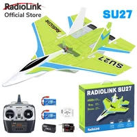 Radiolink SU27 Fighter RC Plane Radio Controlled Airplane(RTF) 4000KV Brushless Motor Fixed Wing Gyroscope Assist for Beginners 1