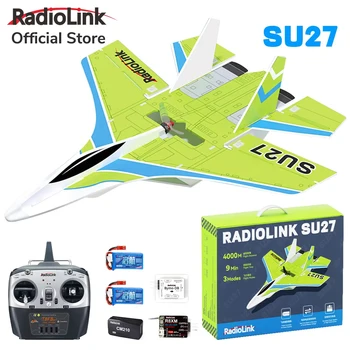 Radiolink SU27 Fighter RC Plane Radio Controlled Airplane(RTF) 4000KV Brushless Motor Fixed Wing Gyroscope Assist for Beginners 1